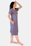 Sweetmoon Long T Shirt Nightdress - Grey — thumbnail 4